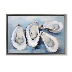 Stupell Industries Four Oysters Impression, 25" x 17" - 1 of 4