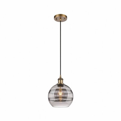 Rochester - 1 Light Cord Hung Mini Pendant In Industrial Style-9.88 Inches Tall and 8 Inches Wide