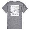 Men's - The Office - Office Notebook Scribbles Short Sleeve Graphic T-Shirt - 2 of 4