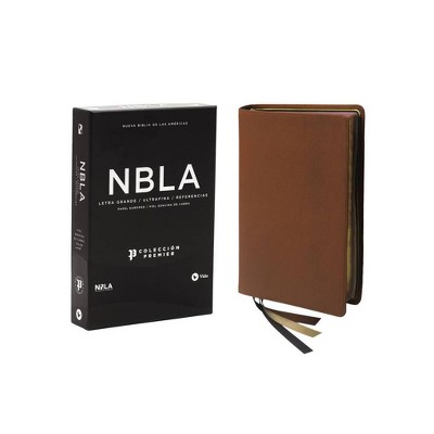 Nbla Biblia Ultrafina, Letra Grande, Colección Premier, Café - Large Print by  Vida & Nbla-Nueva Biblia de Las Américas (Leather Bound)