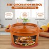 SEVOBAL Pots and Pans 6 Quart Enameled Dutch Oven Pot Cast Iron Dutch Oven for Cooking, Non-stick Enamel Coated Cookware, Orange, 12.99"*11.81"*5.12" - 3 of 4