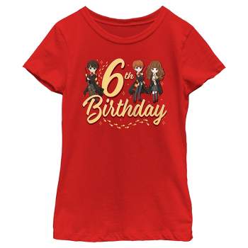 Girl's Harry Potter 6th Birthday Friends T-Shirt