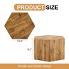 PAGED Coffee Table with Sturdy Pedestal,Modern Hexagon Tea Table,Center Table for Livng Room - 3 of 4