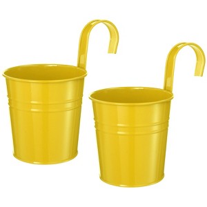 Unique Bargains Metal Detachable Hook Anti-Rust Versatile Flower Holder 2 Pcs - 1 of 4