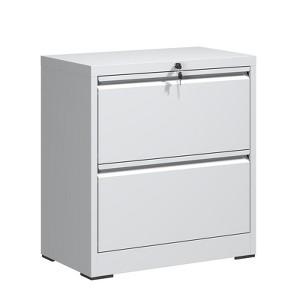 Kumasinova 28.5"H 2-Drawer File Cabinet with Lock,Modern Steel Vertical Filing Cabinet for Office&Home,A4/Legal/Letter Sized Drawers - 1 of 4