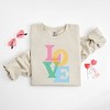 Simply Sage Market Women's Graphic Sweatshirt Love Colorful - 3 of 3
