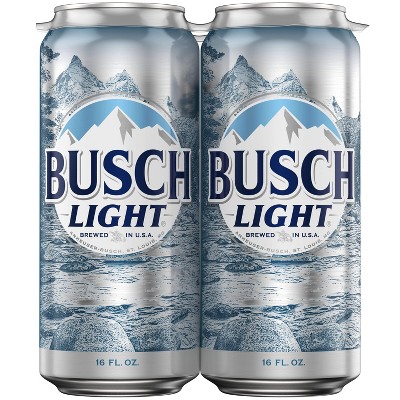 Busch Light Beer - 4pk/16 Fl Oz Cans : Target