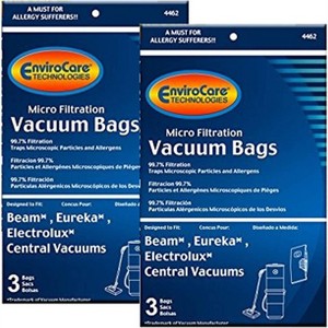 Eureka, Beam, Electrolux, Star-Brute, Kenmore, Mastercraft, Nutone, Central Vacuum Machines Micro Filtration Vacuum Cleaner Dust Bags 6 Bags - 1 of 2