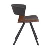 Armen Living Ulric Fabric/Wood Dining Chair Charcoal/Walnut: Linen Upholstery, Matte Finish, Foam Filled - 4 of 4