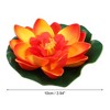 Unique Bargains Artificial Lotus Flower for Garden Ponds Pool Decoration 3 Pcs - 4 of 4