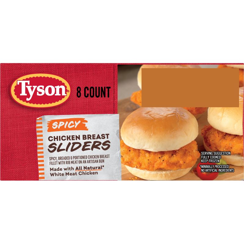 Tyson Frozen Chicken Sliders Spicy - 8ct/20.8oz, 6 of 8