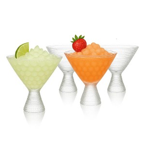Clear Hobnail Martini Glasses - Embossed Martini Glasses - 9oz - 1 of 4
