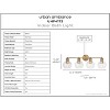 Urban Ambiance Luxury Vintage Bath Light 10.875''H x 33.5''W,  Olde Brass Finish,  Belfast Collection, UHP4173 - 3 of 4