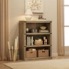 3 Tier Bookcase, Farmhouse Book Shelf with Storage, 40 Inch Tall Open Display Bookshelves, Wooden 3 Shelf Bookcase for Living Room, Bedroom - 3 of 4