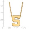 Black Bow Jewelry 10k Yellow Gold Michigan State Spartans NCAA Necklace 18 Inch - 2 of 4