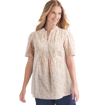 natural khaki blooming ditsy