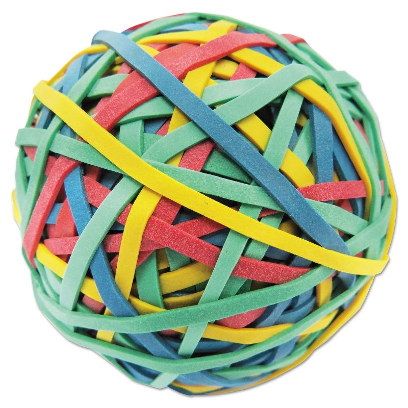 Universal Rubber Band Ball 3" Size 2 3/4" Length 260 Bands 00460, 1 of 3