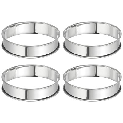 Unique Bargains Stainless Steel Double Rolled Nonstick Durable Cake Rings