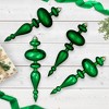 Northlight Shatterproof Commercial Size Finial Christmas Ornaments - 14" - Green - Set of 4 - 2 of 4