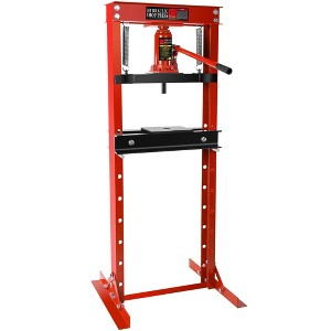12 Ton Hydraulic Press, Adjustable H-Frame Garage Floor Shop Bearing Press, Adjustable Working Table Height - 1 of 4