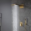 CASAINC 22'' Wall Mounted Rectangular Overhead Dual Function Shower System with Handheld Sprayer - 2 of 4