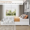 Upholstered Bed Frame, Tufted Design Soft Headboard, Wooden Slat Support, Mattress Foundation No Box Spring Needed, Stable & Quiet Full Bed Frame - 3 of 4