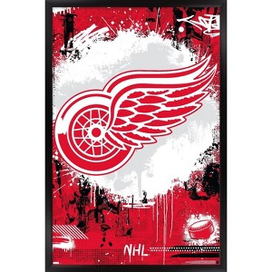 Trends International NHL Detroit Red Wings - Maximalist Logo 23 Framed Wall Poster Prints - 1 of 4