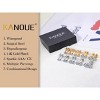 10 Pairs 14K Gold Plated Stud Earrings: Surgical Steel Cubic Zirconia Set, Waterproof & Non-Tarnish - 2 of 4