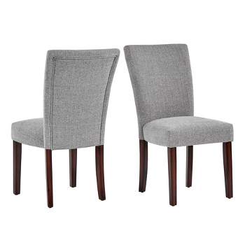 Set of 2 Quinby Upholstered Parson Dining Chairs - Inspire Q