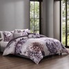 Bebejan Plum Petal 100% Cotton 5-Piece Reversible Comforter Set - 2 of 4