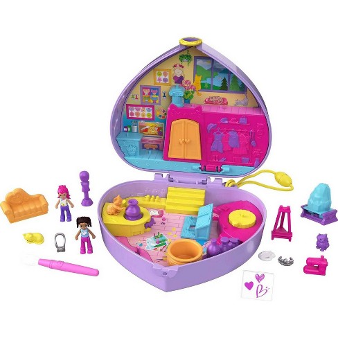 werkloosheid Overtreden Gewoon doen Polly Pocket Starring Shani Art Studio Compact Miniature Playset : Target