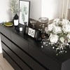 FUFU&GAGA Black Modern 12 Drawer Dresser Large Storage Space Chest of Drawers - 3 of 4