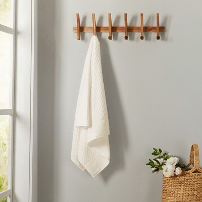 Ivory Cotton Quick-Dry Textured Bath Towel Set for Kids (4 Pack)