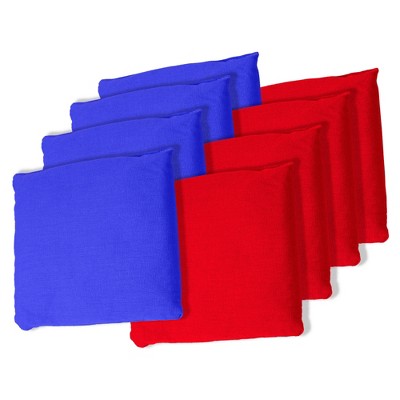 Toy Time Regulation-Sized Cornhole Replacement Bag Set - Blue/Red, Pack of 8