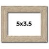 PosterPalooza | 5x3.5 Thin Barnwood Picture Frame, UV Acrylic, 2 Finishes - Grey and Black - 2 of 4