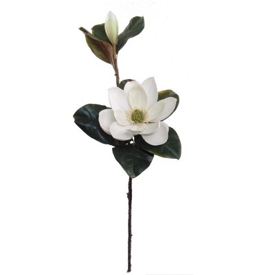 Floral Home 26" White Magnolia with Bud Home and Event Decor - 6-Piece