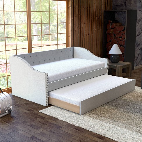 Full trundle shop bed set