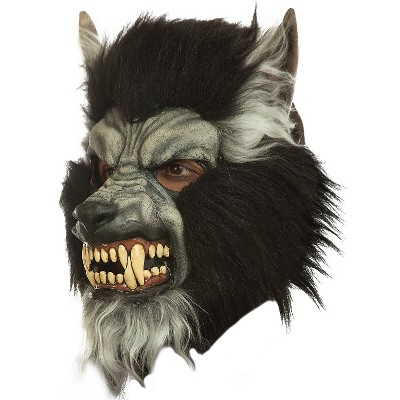 Ghoulish Mens Scary Gray Howling Werewolf Costume Mask -  - Gray