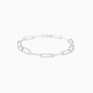 Bearfruit Jewelry Sterling Silver 18k Gold Plated Amelia Chain Statement Bracelet - 1 of 4