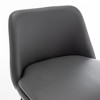 DSVIMOY Counter and Bar Stool Set of 2 Swivel Upholstered with Metal Legs for Kitchen or Pub Use, Gray, 26.4"*14.96"*23.6" - 4 of 4