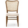 Maven Lane Vera Wooden Dining Chair with Fabric Upholstery, Set/2 - 2 of 4