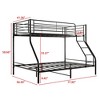 NicBex Twin Over Full Metal Bunk Bed with Enhanced Upper-Level Guardrail for Kids,Girls,Boys - 3 of 4