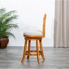 CAVINAS 24" Counter Height X-Back Chair, Swivel Stool, Bistro Chairs, Swivel Dining Chair, Fabric Seat - 2 of 4