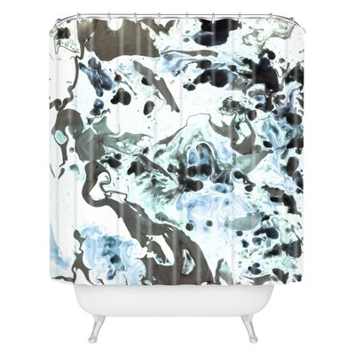 Abstract Shapes Shower Curtain Blue - Deny Designs