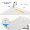 Shower Bench, Adjustable Height, Shower Chair with 550 Lb Capacity for Elderly and Disabled - 4 of 4