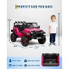 TackView12V Kids Electric Ride-On Truck with Remote Control - Bluetooth Music Player, Lights - 3 of 4