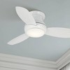 44" Minka Aire Modern Hugger Indoor Ceiling Fan with LED Light Remote Control White for Living Room Kitchen Bedroom Family Dining - 2 of 4