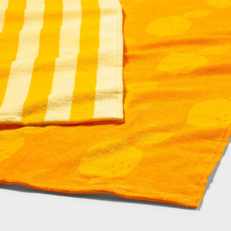 2pk Striped Beach Towels Orange - Sun Squad&#8482;, 4 of 8