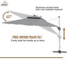 CASAINC 11 ft Square Cantilever Patio Umbrella with Tilt Patio and 360° Base Rotation - Base Not Included - 3 of 4