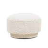 UPHA 15" H Boucle Mushroom shaped Footstool Ottoman for Living Room - 3 of 4